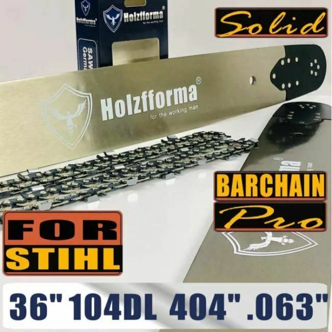 Holzfforma .404" .063" 36inch 104DL Full Chisel Bar/Chain Combo 088 MS880