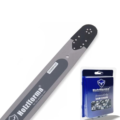 Holzfforma 76Inch .404" .063"(1.6mm) 201 Drive Links Guide Bar Full Chisel Saw Chain Combo Compatible With Stihl 088 MS880 070 090 084 076 075 051 050 Chainsaw