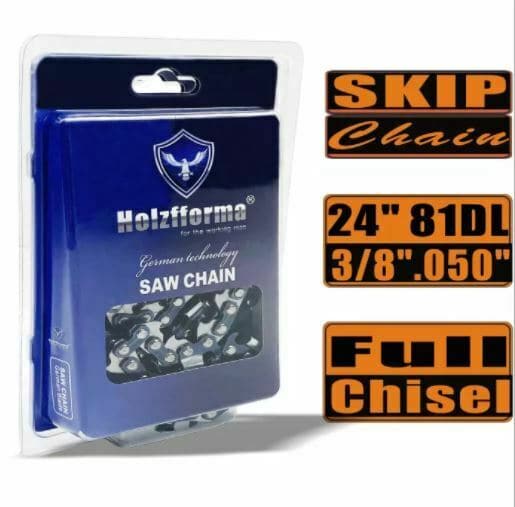 Holzfforma® Skip Chain Full Chisel 3/8'' .050'' 24inch 81DL Chainsaw Saw Chain