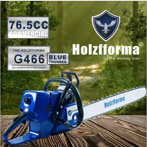 76.5cc Holzfforma® Blue Thunder G466 MS460 with 25 Inch Bar and Chain