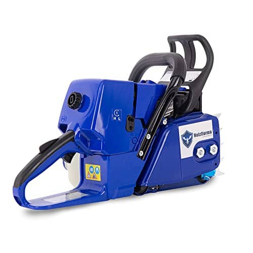 Farmertec 76.5cc Holzfforma Blue Thunder G466 Gasoline Chain Saw Power Head With Normal Handle Bar All Parts are Compatible with MS460 046 Chainsaw Without Guide Bar and Chain