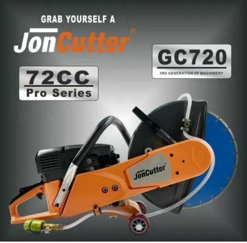 72cc JonCutter GC720 Gasoline Concrete Cut-Off Saw Blade not included Wagners