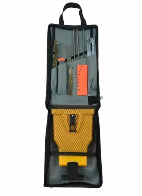10pcs Chain Saw Sharpener Chainsaw Sharpening Round Flat Files Depth Gauge Kit