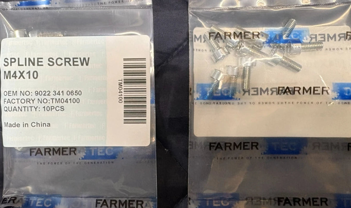 10 Pack Spline Screw M4x10MM For Stihl Chainsaws 9022 341 0650