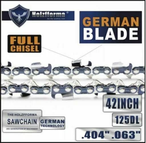 5 Pack Holzfforma 42 Inch .404 .063 125DL Full Chisel Chain  MS880 070 090