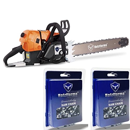 ** Holzfforma G660 O Dark Grey Chainsaw Power Head With 36inch Guide Bar Standard Ripping and Skip Chain Combo