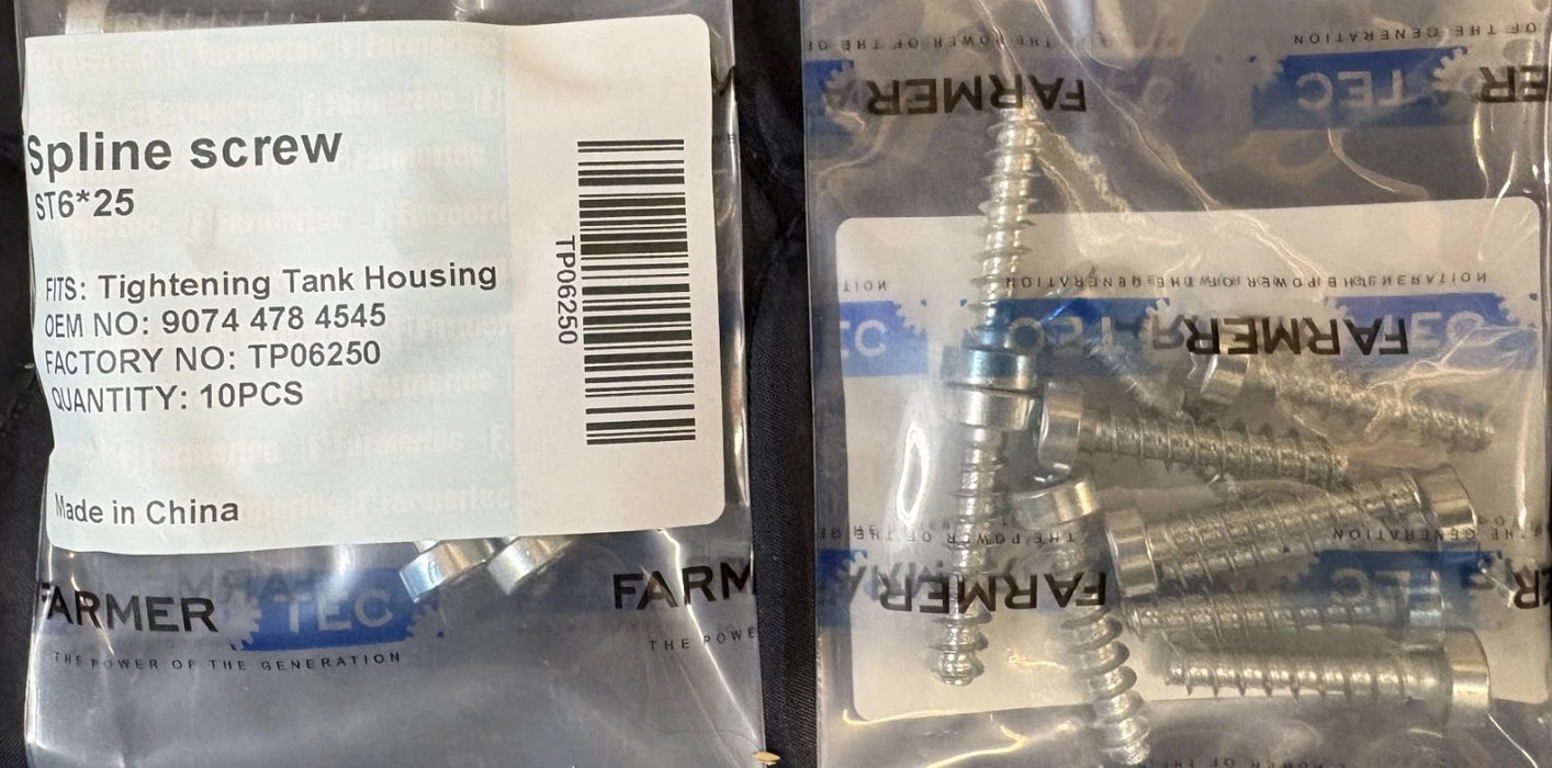 10 Pack Spline Screw ST6x25 For Stihl 9074 478 4545