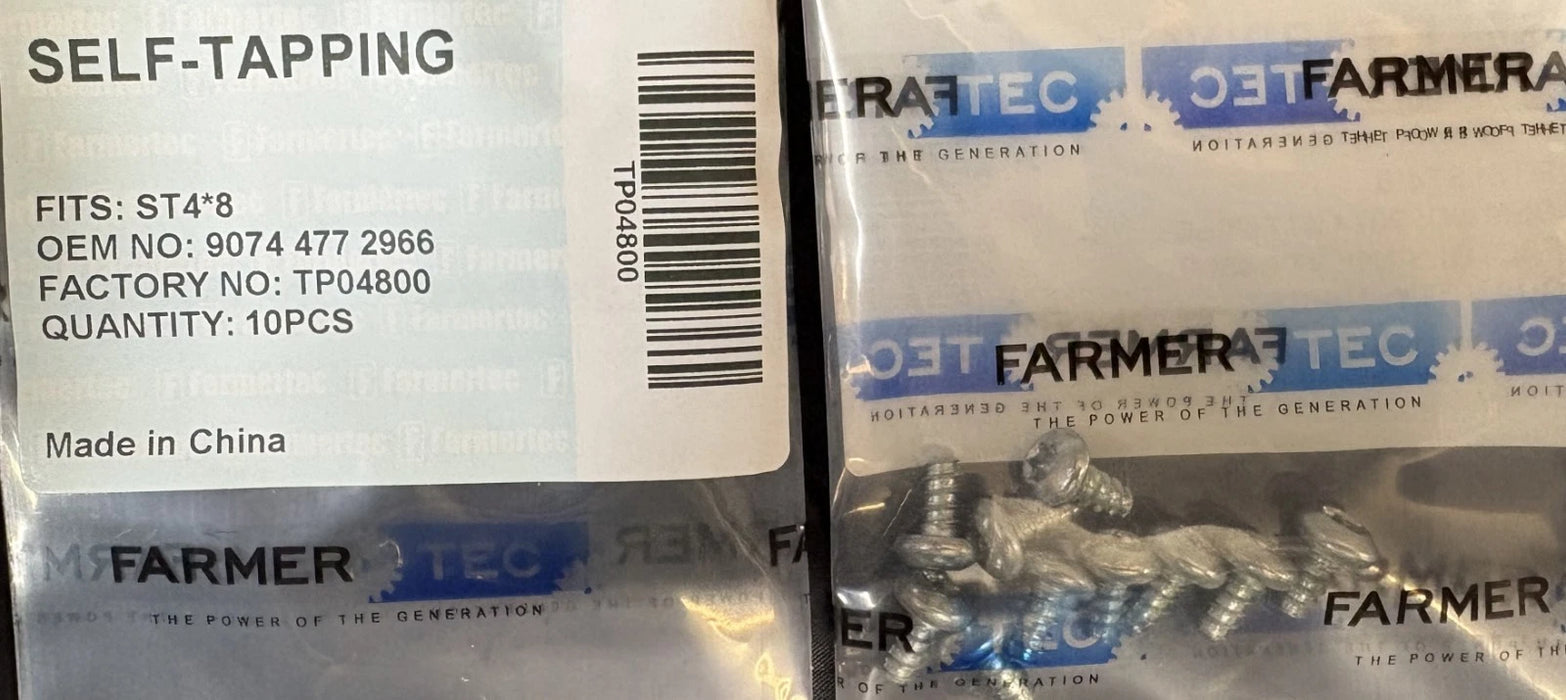 10 Pack Self Tapping Screw P4.8 For Stihl Chainsaws 9074 477 2966