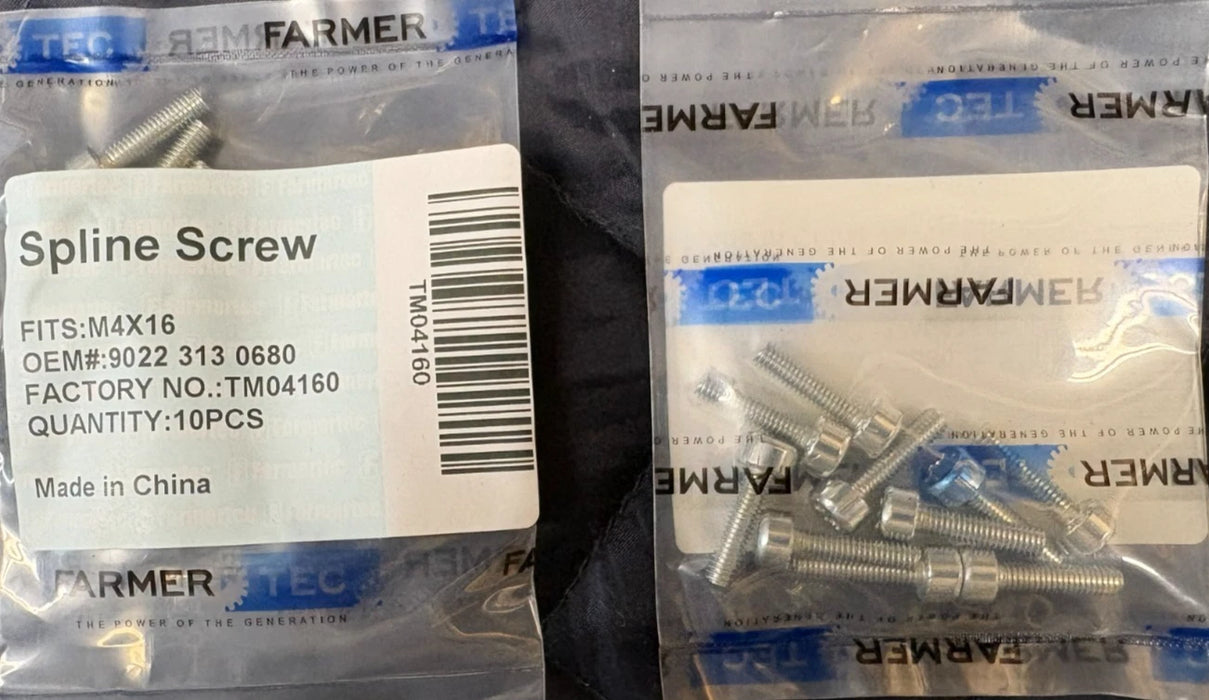 10 Pack Spline Screw For Stihl Chainsaws 9022 313 0680