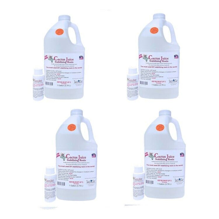 ** 4 Gallons of Cactus Juice Stabilizing Resin by TurnTex - 4 Gallon