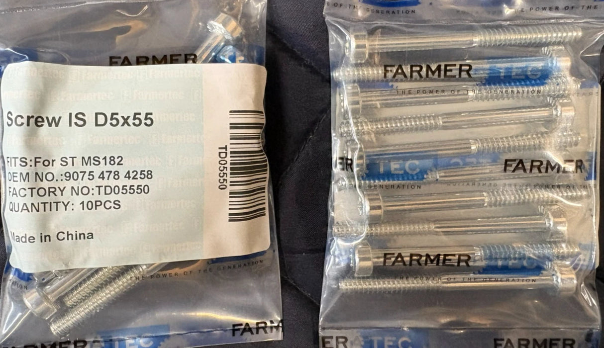 10 Pack Screw D5x55MM For Stihl 9075 478 4258