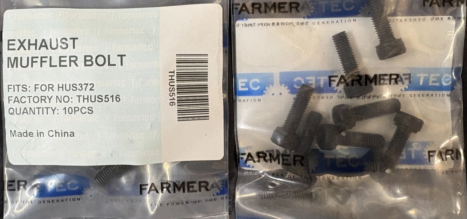10 Pack Exhaust Muffler Bolt For Husqvarna 372