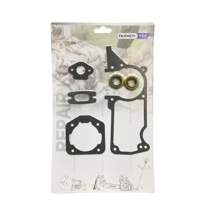 Set Of Gaskets w Oil Seal Fits Husqvarna 55 51 Replace 501 76 18-02