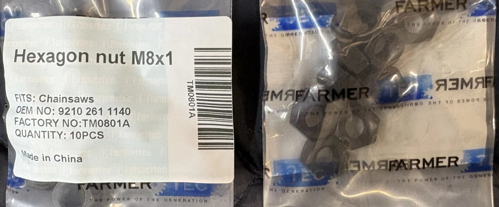 10 Pack Hexagon Nut M8x1 For Stihl Chainsaws 9210 261 1140 for Stihl