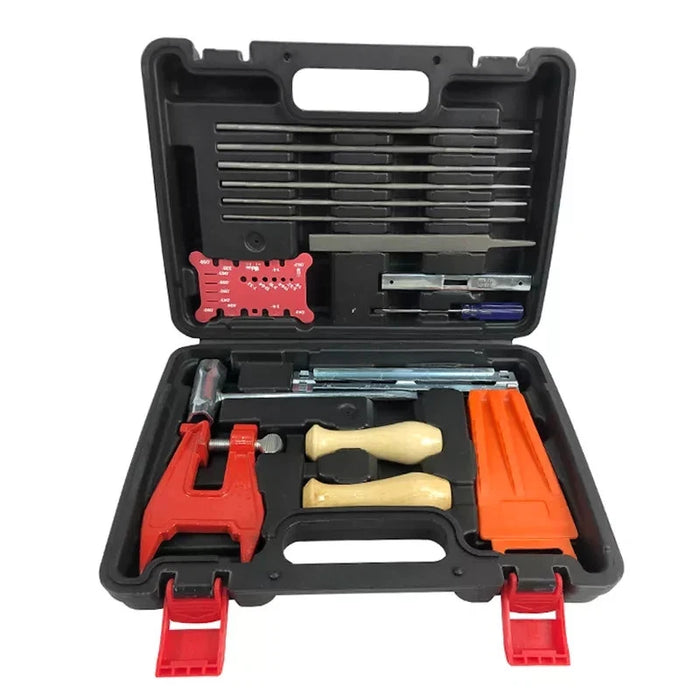 16pcs Chain & Bar Measuring Tool Guide Gauge Handle Stump Vise Felling Wedge 3.5
