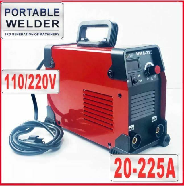 110V/220V MMA-225 Portable Digital Welder Stick Welding Machine German IGBT High