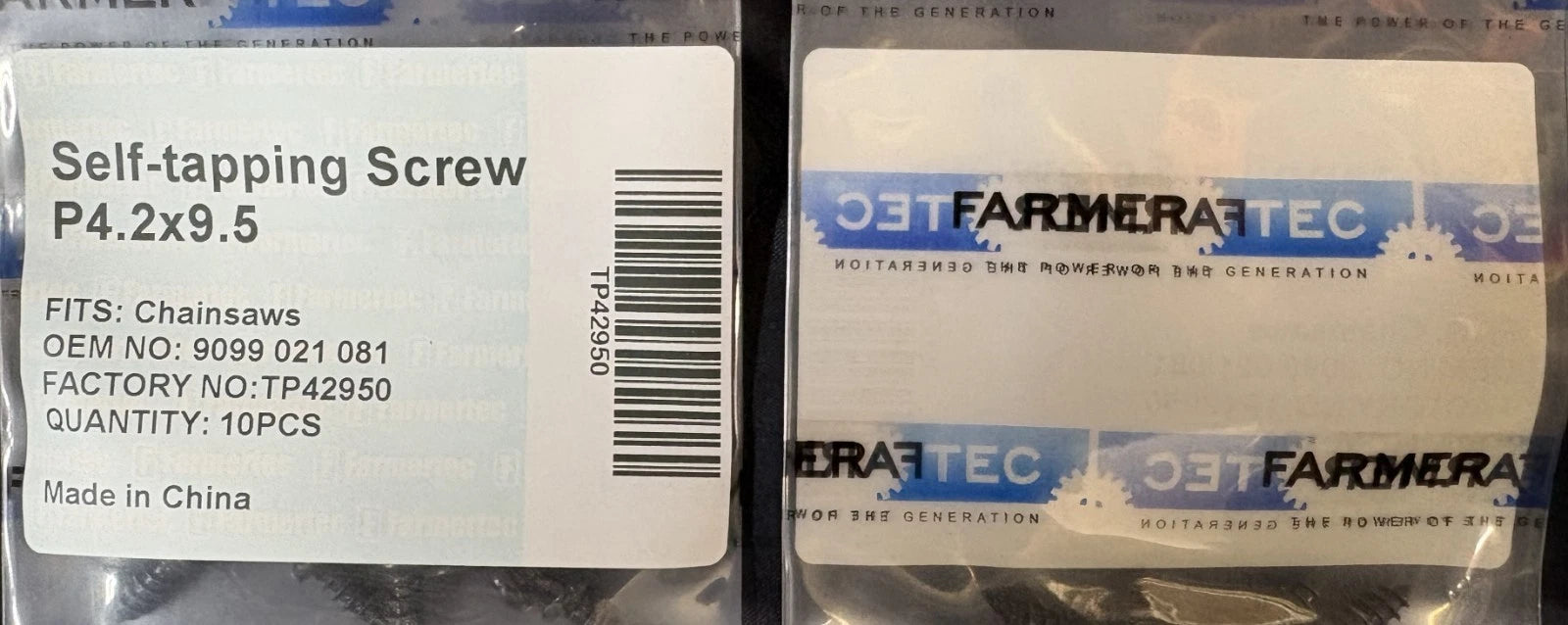 10 Pack Self Tapping Screw P4.2x9.5 For Stihl Chainsaws 9099 021 081