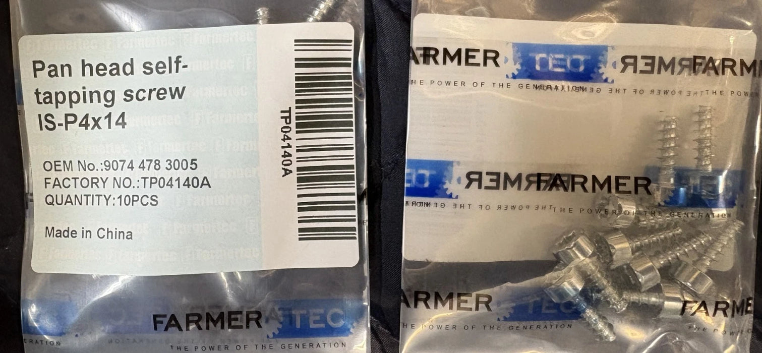 10 Pack Pan Head Self Tapping Screw P4x14 For Stihl Chainsaws 9074 478 3005