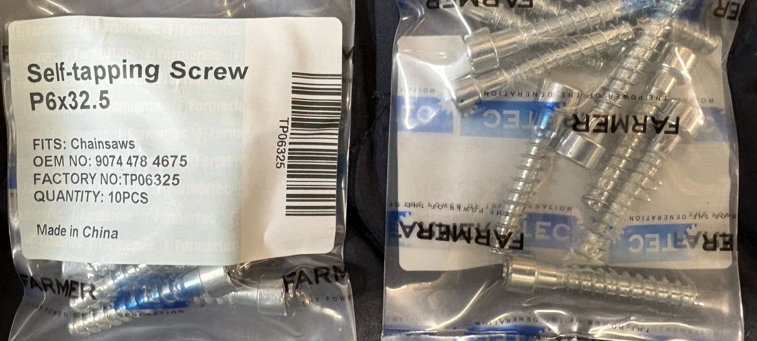 10 Pack Self Tapping Screw P6x32.5 For Stihl 9074 478 4675