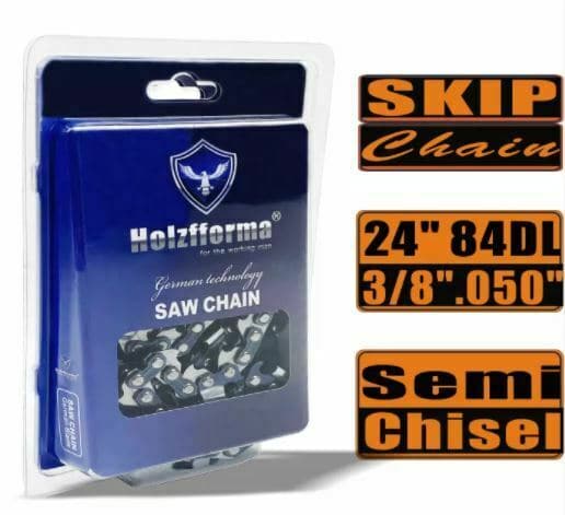 Holzfforma® Skip Chain Semi Chisel 3/8'' .050'' 24inch 84DL Chainsaw Wagners