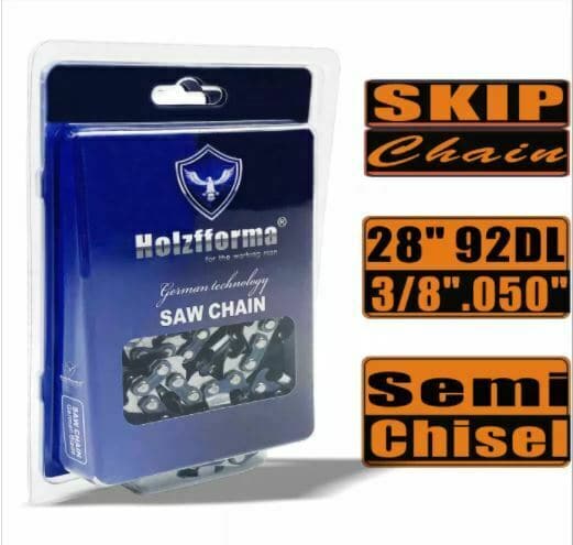 Holzfforma® Skip Chain Semi Chisel 3/8'' .050'' 28inch 92DL Chainsaw Wagners