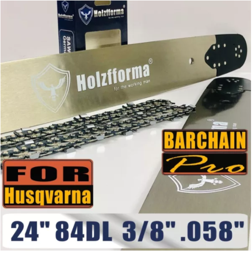 Holzfforma® 24 Inch Guide Bar &Saw Chain Combo 3/8 .058 84DL