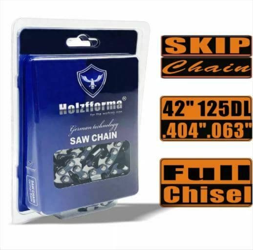 Holzfforma® Skip Chain Full Chisel .404'' .063'' 42inch 125DL Chainsaw Saw Chain