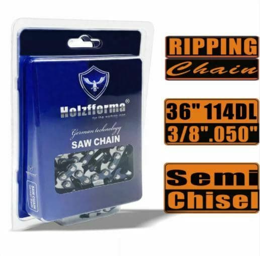 Holzfforma® Ripping Chain Semi Chisel 3/8'' .050'' 36inch 114DL Chainsaw Wagner
