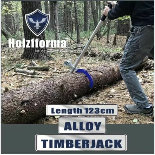 Alloy Timberjack Wood Chuck Log Lifter Roller Fencing Jack Hook Detachable Tool