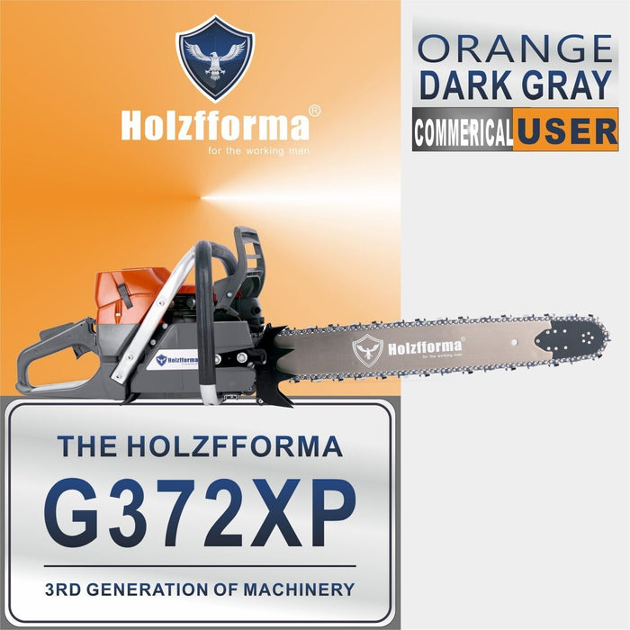 71cc Holzfforma® Orange Dark Gray G372XP Chain Saw with 24 Inch Bar And Chain