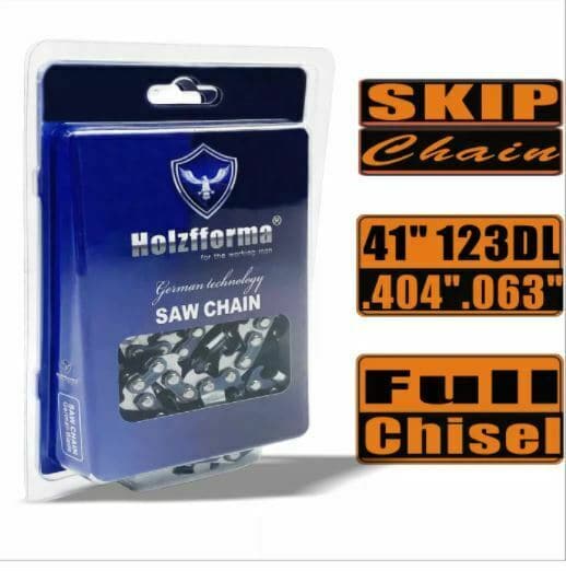 Holzfforma® Skip Chain Full Chisel .404'' .063'' 41inch 123DL Chainsaw Wagners