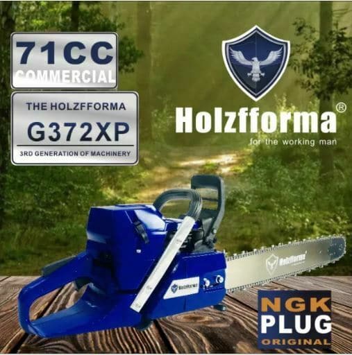 71cc Holzfforma® G372XP Gasoline Chain Saw With 24 Inch Bar and Chain