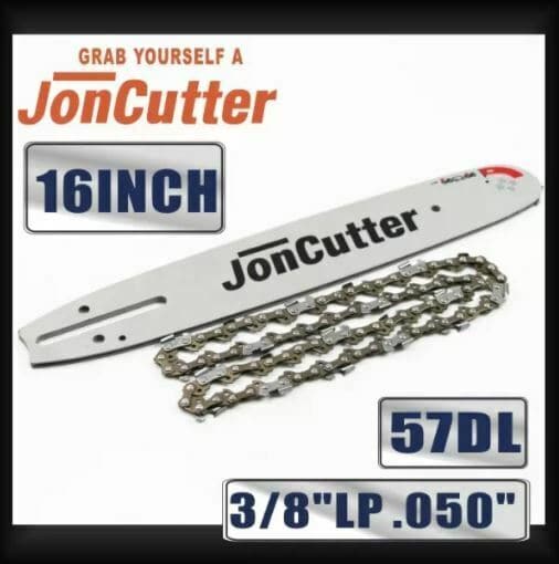 16 inch 3/8 LP .050 57DL Saw chain and Guide Bar Combo For JonCutter G3800 Chain