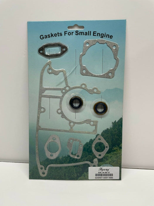 Hyway Gasket Set with Oil Seal Fits Husqvarna 650 Concrete Saw Wagners