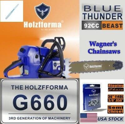G660 Farmertec Holzfforma G660 MS660 Includes 36 inch Bar & Ripping Chain M ...