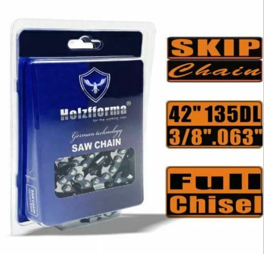 Holzfforma® Skip Chain Full Chisel .3/8'' .063'' 42inch 135DL Chainsaw Wagners